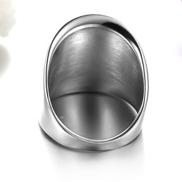 Uitstekende Kwaliteit Overdreven Eenvoudige Titanium Ring