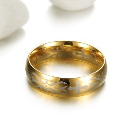 Superieure Kwaliteit Mannelijke Gouden Titanium Ring