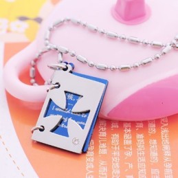 Romantische Liefdesbrief Titanium Kruis Ketting Hanger