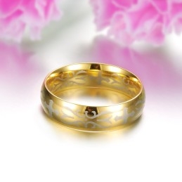 Superieure Kwaliteit Mannelijke Gouden Titanium Ring