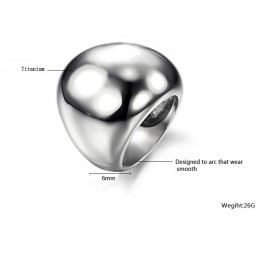 Grote Variëteiten Overdrijven Titanium Ring