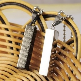 Mode Kubusvormige Titanium Koppels Ketting Hanger