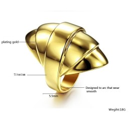 Hoogwaardige Overdreven Titanium Ring