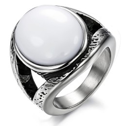 Over De Hele Wereld Goed Verkopende Overdreven Onyx Titanium Ring