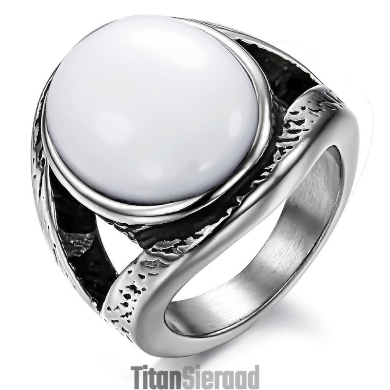 Over De Hele Wereld Goed Verkopende Overdreven Onyx Titanium Ring Over De Hele Wereld Goed Verkopende Overdreven Onyx Titanium Ring