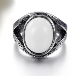 Over De Hele Wereld Goed Verkopende Overdreven Onyx Titanium Ring