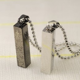 Mode Kubusvormige Titanium Koppels Ketting Hanger