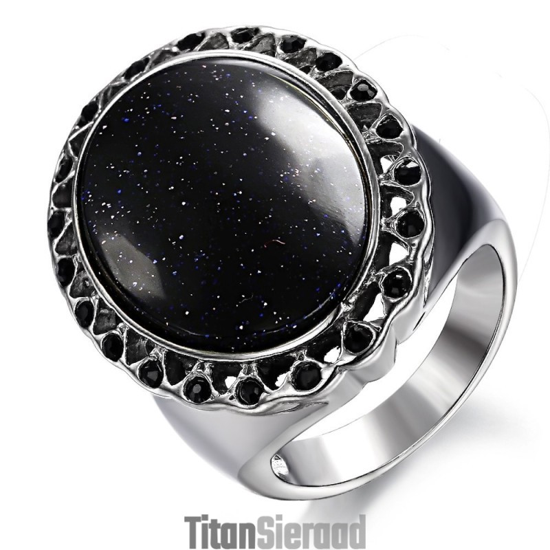 Compleet In Specificaties Overdrijf Kwartsiet-Titanium Ring Compleet In Specificaties Overdrijf Kwartsiet-Titanium Ring
