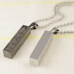 Mode Kubusvormige Titanium Koppels Ketting Hanger