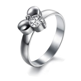 Bekend Om Zijn Hoogwaardige Dames Titanium Ring Met Strass