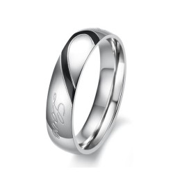 Betrouwbare Kwaliteit Sweetheart Titanium Ring Voor Geliefden