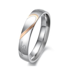 Betrouwbare Kwaliteit Sweetheart Titanium Ring Voor Geliefden