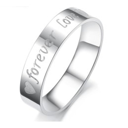 Klassieke Titanium Ring Van Uitstekende Kwaliteit Voor Geliefden