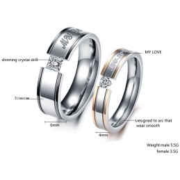 Bekend Om Zijn Hoogwaardige Titanium Ring Voor Geliefden