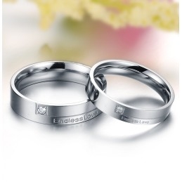 Kwaliteit En Kwantiteit Gegarandeerd: Eindeloze Liefde Titanium Ring Voor Geliefden