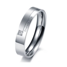 Kwaliteit En Kwantiteit Gegarandeerd: Eindeloze Liefde Titanium Ring Voor Geliefden