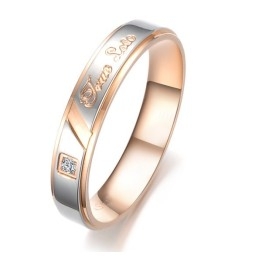 Betrouwbare Prestatie-Affectieve Titanium Ring Voor Geliefden