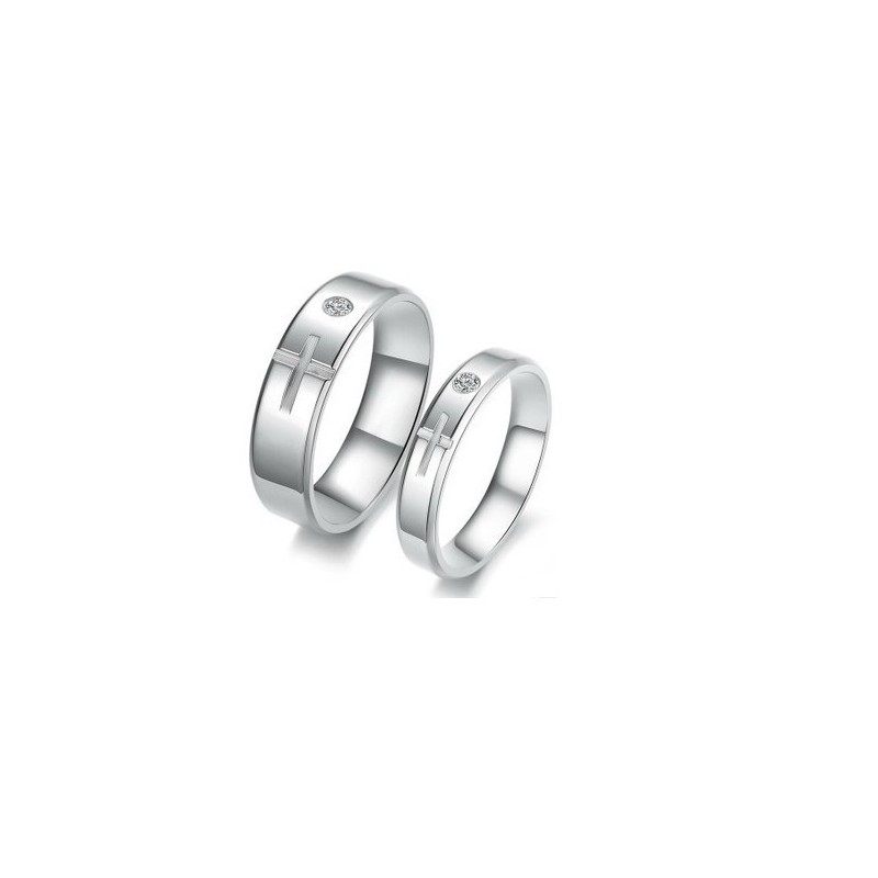 Stabiele Kwaliteit Kruis Titanium Ring Voor Geliefden Stabiele Kwaliteit Kruis Titanium Ring Voor Geliefden