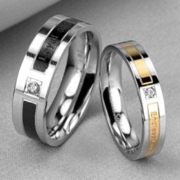 De Koning Van De Hoeveelheid Titanium Ring Voor Geliefden Met Diamant