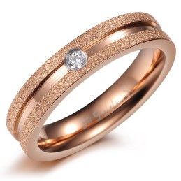 Betrouwbare Kwaliteit Parelzand Titanium Ring Voor Geliefden
