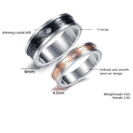 De Koningin Van De Hoogwaardige Decoratieve Titanium Ring Voor Geliefden