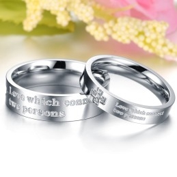 Goed Verkopende Titanium Ring Voor Geliefden Met Strass Over De Hele Wereld