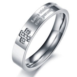 Goed Verkopende Titanium Ring Voor Geliefden Met Strass Over De Hele Wereld