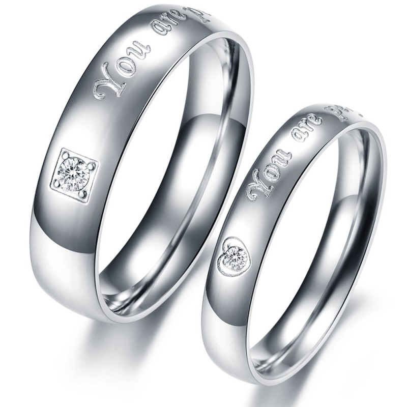 Kwaliteit En Kwantiteit Gegarandeerde Titanium Ring Voor Geliefden Met Strass Kwaliteit En Kwantiteit Gegarandeerde Titanium Ring Voor Geliefden Met Strass
