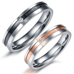 Om Te Genieten Van Een Hoge Reputatie In Binnen- En Buitenland: Titanium Ring Voor Geliefden
