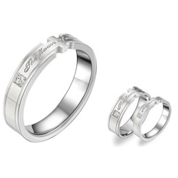 Stabiele Kwaliteitstitanium Ring Voor Geliefden