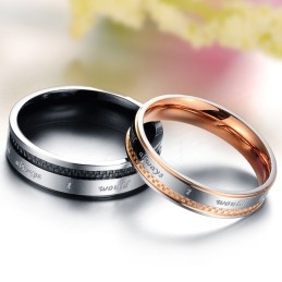Om Te Genieten Van Een Hoge Reputatie In Binnen- En Buitenland: Een Raster Titanium Ring Voor Geliefden