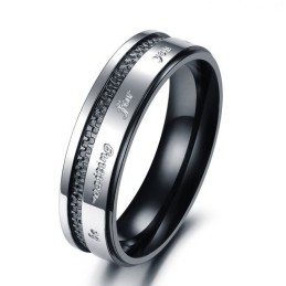 Om Te Genieten Van Een Hoge Reputatie In Binnen- En Buitenland: Een Raster Titanium Ring Voor Geliefden
