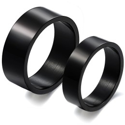 Om Warme Lof Van Klanten Te Krijgen: Zwarte Titanium Ring Voor Geliefden