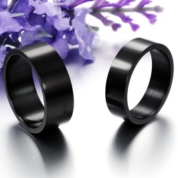 Om Warme Lof Van Klanten Te Krijgen: Zwarte Titanium Ring Voor Geliefden
