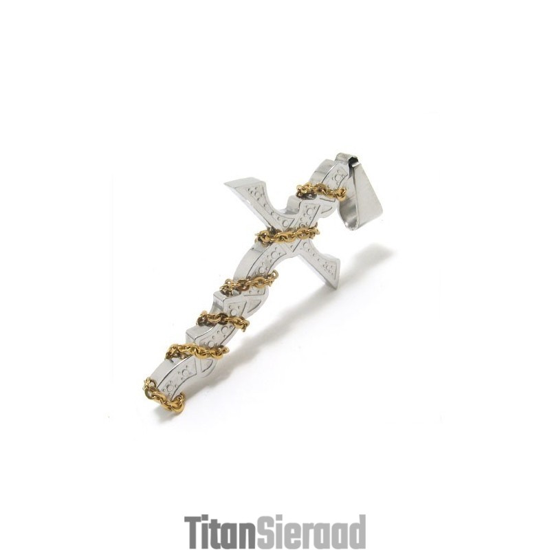 Mode Heren Kruisketting Van Puur Titanium (Nieuw) Mode Heren Kruisketting Van Puur Titanium (Nieuw)