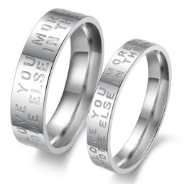 Uitstekende Kwaliteit Witte Titanium Ring Voor Geliefden