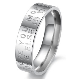 Uitstekende Kwaliteit Witte Titanium Ring Voor Geliefden