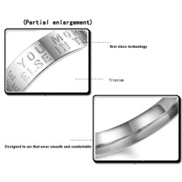 Uitstekende Kwaliteit Witte Titanium Ring Voor Geliefden