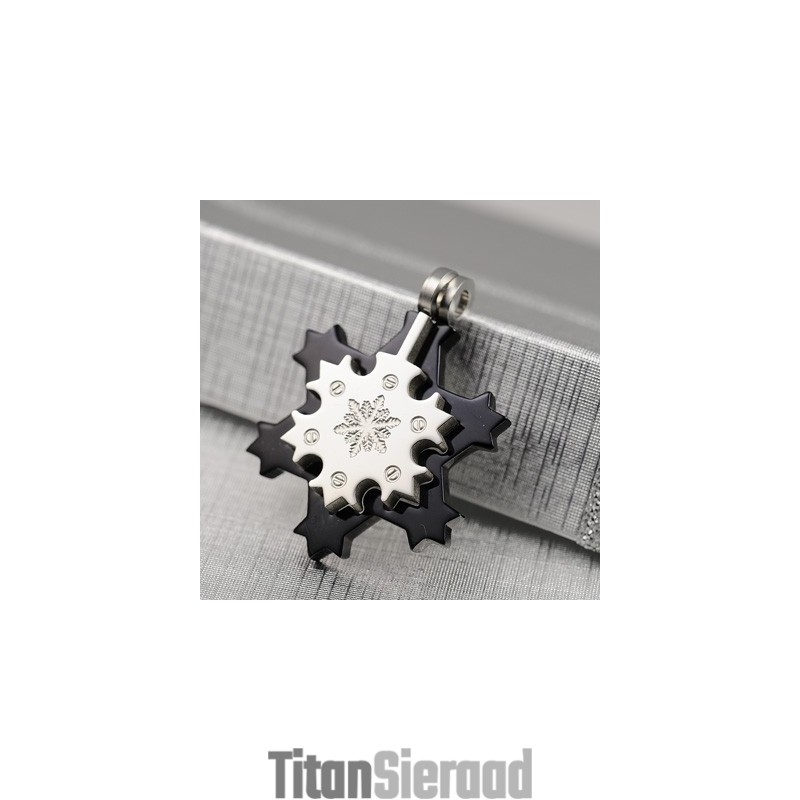 Mode Cadeau Sneeuwvlok Heren Titanium Ketting Hanger Mode Cadeau Sneeuwvlok Heren Titanium Ketting Hanger