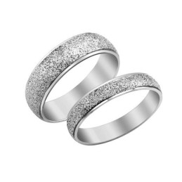 Stabiele Kwaliteit Scrub Titanium Ring Voor Geliefden