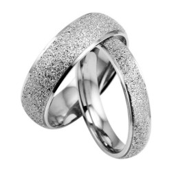 Stabiele Kwaliteit Scrub Titanium Ring Voor Geliefden