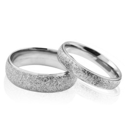 Stabiele Kwaliteit Scrub Titanium Ring Voor Geliefden