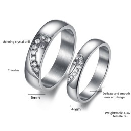 Duurzame Titanium Ring Voor Geliefden