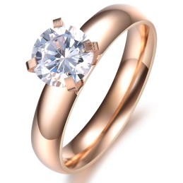 Breed Scala Aan Vrouwelijke Titanium Ringen Met Strass