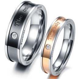 Kwaliteit En Kwantiteit Gegarandeerde Titanium Ring Voor Geliefden