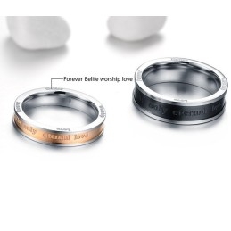 Kwaliteit En Kwantiteit Gegarandeerde Titanium Ring Voor Geliefden