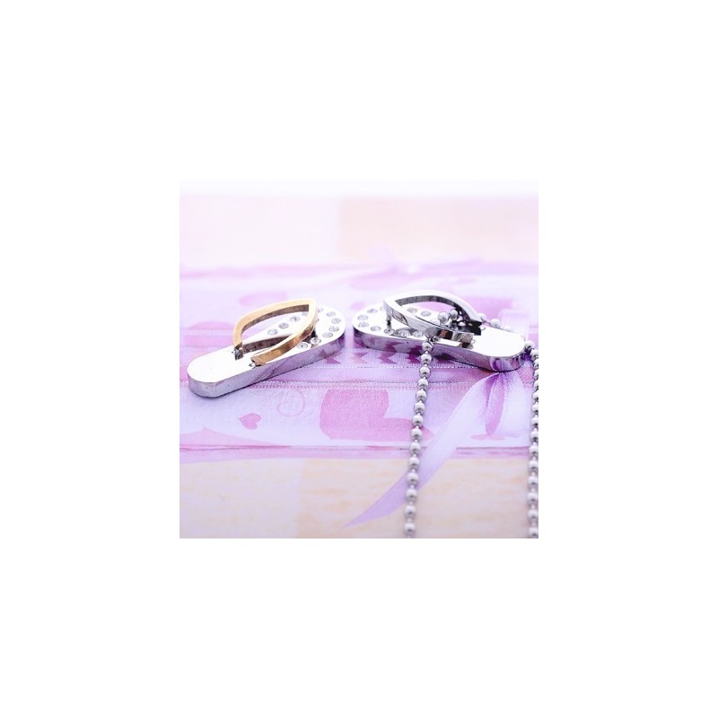 Mode Sweetheart Cadeau Flip-Flops Titanium Kettingen Hangers Mode Sweetheart Cadeau Flip-Flops Titanium Kettingen Hangers
