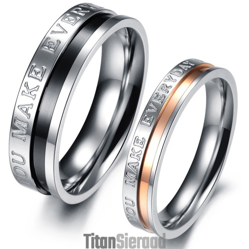 Compleet In Specificaties Titanium Ring Voor Geliefden Compleet In Specificaties Titanium Ring Voor Geliefden