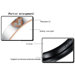 Titanium Ring Met Kruis Van Superieure Kwaliteit Voor Geliefden
