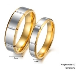 Stabiele Kwaliteit Mode Titanium Ring Voor Geliefden